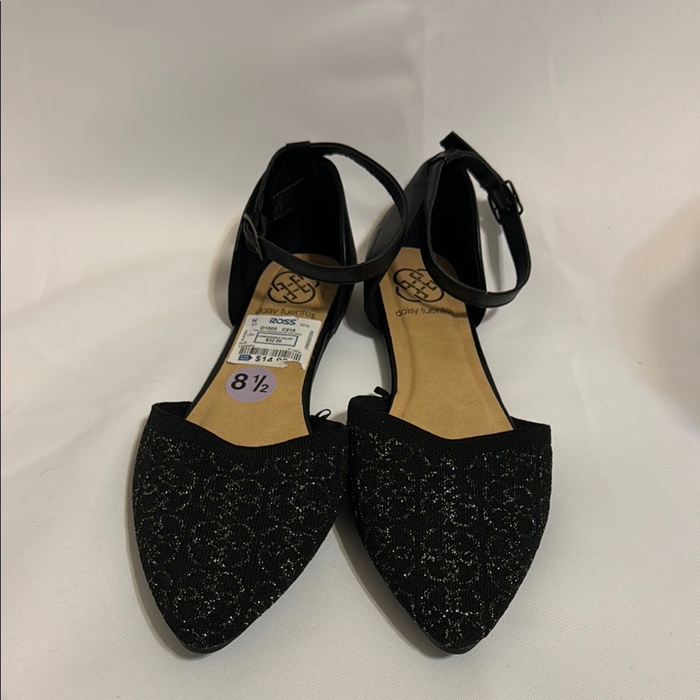 Daisy Fuentes Lauriana Flats Black Size 8.5